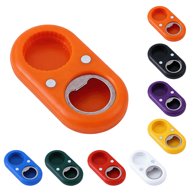 Magnetic Bottle Opener with Cap Storage Magnetic Bottle Opener with Cap Storage