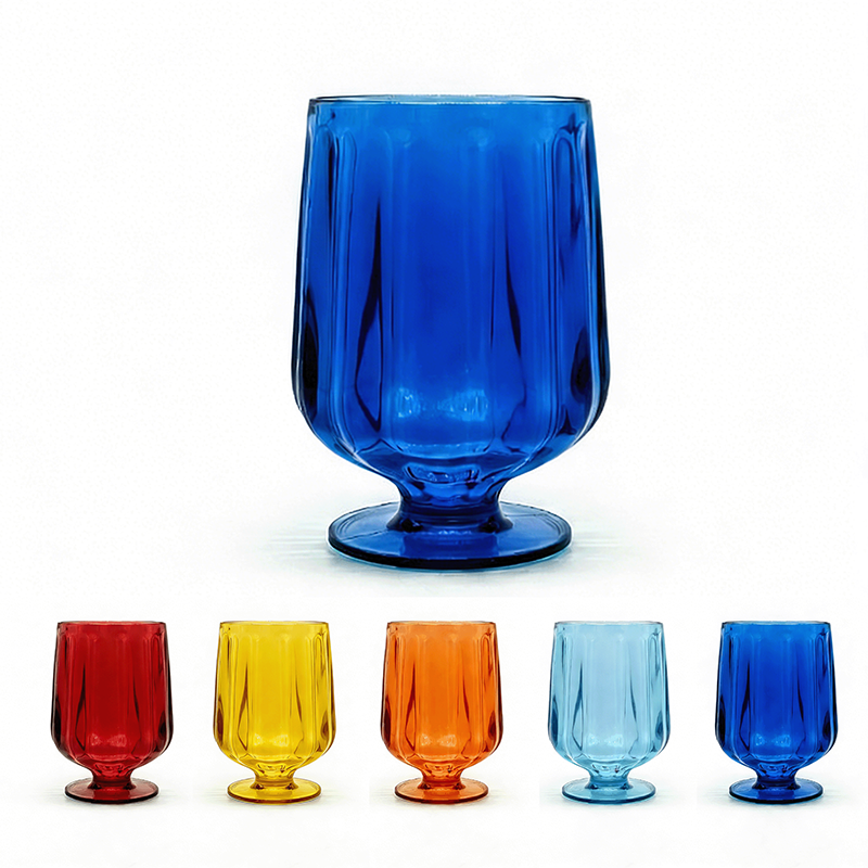 Ribbed Plastic Goblet